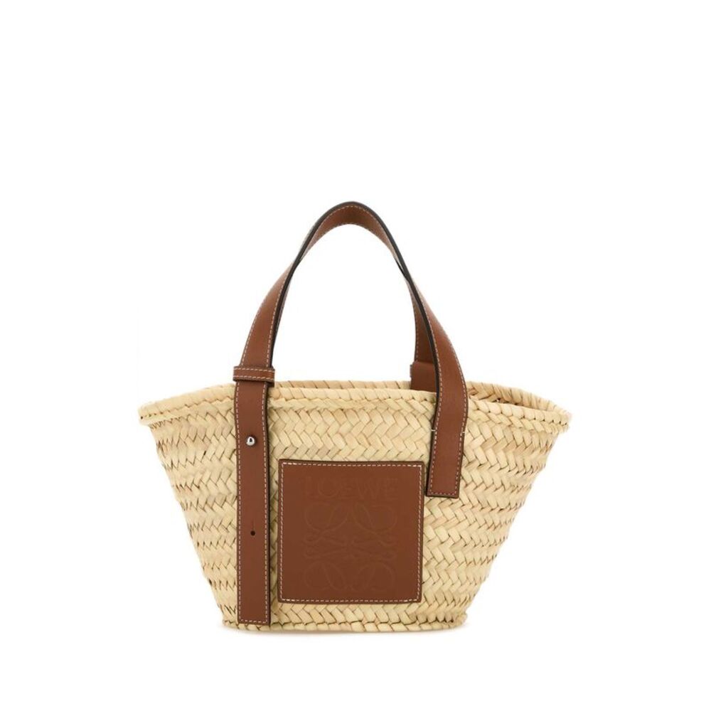Loewe Women Palm Leaf Small Basket Handbag